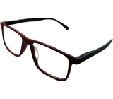 Berkeley Čtecí dioptrické brýle +1 plast červené, černé kárované postranice 1 kus MC2250