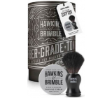 Hawkins & Brimble Men Rasierschaum 100 ml + Rasierpinsel + Blechdose, Kosmetikset für Herren