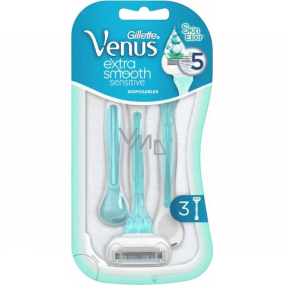 Gillette Venus Extra Smooth Sensitive pohotové holítko 3 kusy pro ženy