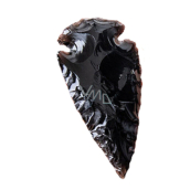 Obsidian přívěsek šíp přírodní kámen 3,8-5 cm, kámen záchrany