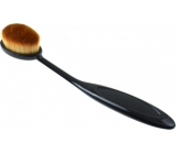 Kosmetischer Make-up Pinsel braunes ovales Haar schwarzer Griff 15 cm 30450