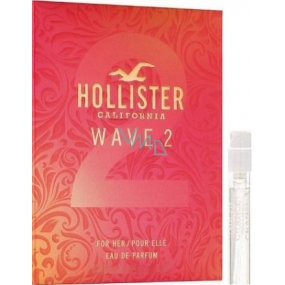 Hollister Wave 2 für ihr parfümiertes Wasser 2 ml mit Spray, Fläschchen