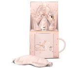 Grace Cole Sweet Vanilla & Almond Glaze Schlafmaske + duftender Körperspray 100 ml + Handcreme 50 ml + großer Becher, Kosmetikset für Damen