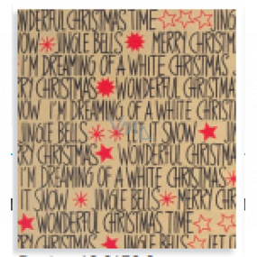 Zöwie Geschenkpapier 70 x 150 cm Weihnachten Simply The Best natürliches Weihnachtsschild