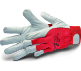 Schuller Eh klar WorkStar Race rukavice pracovní z nejjemnější hladké kozí kůže, bavlněný hřbet, velikost M/8