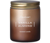 Emocio Vanilla Almond - Vanilka a mandle vonná svíčka sklo s plechovým víčkem 74 x 95 mm
