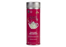 English Tea Shop Bio Schwarzer Tee Englisches Frühstück 15 Stück biologisch abbaubare Teepyramiden in einer recycelbaren Blechdose 30 g
