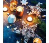 Nekupto Weihnachtsgeschenkkarten Kerzen mit Sternen 6,5 x 6,5 cm 6 Stück