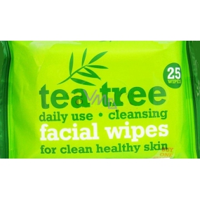 Xpe Tea Tree Pfefferminz-Reinigungstücher für Gesicht 2 x 25 Stück