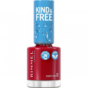 Rimmel London Kind & Free Nagellack 156 Poppy Pop Rot 8 ml