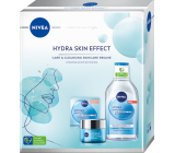 Nivea Hydra Skin Effect pleťový denní gelový krém s kyselinou hyaluronovou 50 ml + micelární voda s kyselinou hyaluronovou 400 ml, kosmetická sada pro ženy