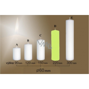 Lima Candle glatter hellgrüner Zylinder 60 x 220 mm 1 Stück