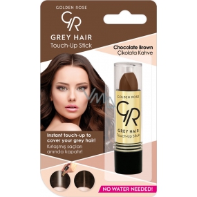 Golden Rose Grauer Haar-Ausbesserungsstift-Farb-Concealer für Haar und graues Haar 08 Schokoladenbraun 5,2 g