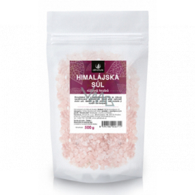 Allnature Himalaya Salz rosa grob enthält unter anderem Magnesium, Kalzium, Kalium und Eisen 500 g