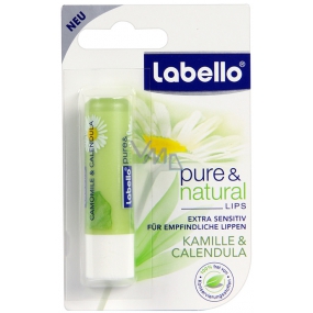 Labello Pure & Natural Camomile & Calendula Lippenbalsam 4,8 g
