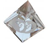 Die Klarglaspyramide mit dem Mondzeichen Steinbock