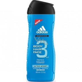 Adidas 3 After Sport Duschgel für Körper und Haare für Männer 400 ml