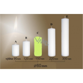 Lima Candle glatter hellgrüner Zylinder 60 x 150 mm 1 Stück