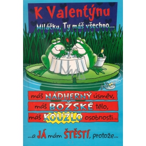 Ditipo Spielkarte zum Valentinstag Liebling, du hast alles Melodie 224 x 157 mm