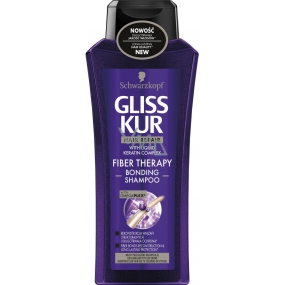 Gliss Kur Fiber Therapy Shampoo für strapaziertes Haar 250 ml