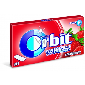Wrigleys Orbit Kids Erdbeerkaugummi ohne Zuckerscheiben 14 Stück 27 g