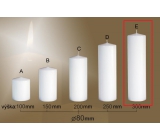 Lima Gastro Kerze weiß Zylinder 80 x 300 mm 1 Stück
