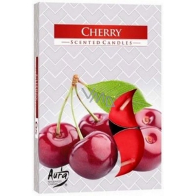 Bispol Aura Cherry - Nach Kirschen duftende Teelichter 6 Stück