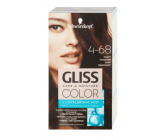Schwarzkopf Gliss Color Haarfarbe 4-68 Dunkles Mahagoni 2 x 60 ml