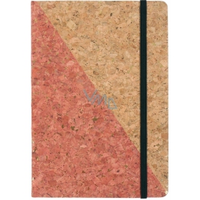 Albi Cork Block gefüttert Rotgold 80 Seiten 14,7 x 21 x 1,5 cm