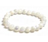 Perlenarmband elastisch Naturstein, Perle 8 mm / 16 - 17 cm, Symbol der Weiblichkeit
