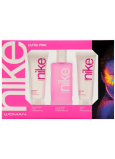 Nike Ultra Pink Woman toaletní voda 100 ml + tělové mléko 75 ml + sprchový gel 75 ml, dárková sada pro ženy