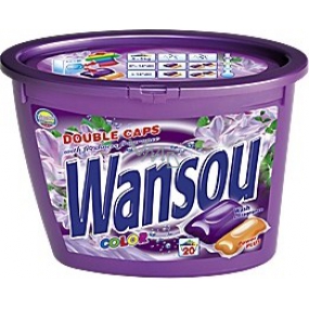 Wansou Color Zweikammer-Gelwaschkapseln für farbige Wäsche 20 Stück