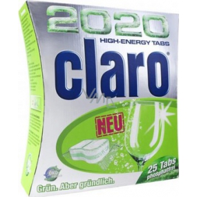 Claro 2020 High Energy Tabs - 25 multifunktionale Geschirrspültabletten