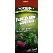 AgroBio Total Herbizid zur Abtötung von Unkräutern, Bäumen, alten Rasenflächen 100 ml