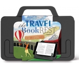 Wenn das Reisebuch ruht Reisebuch- / Tablet-Halter Grau 180 x 10 x 142 mm