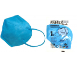 Famex Respirator Mundschutz 5-lagige FFP2 Gesichtsmaske blau 1 Stück