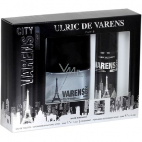 Ulric de Varens Stadt Paris für Männer Eau de Toilette 50 ml + Deodorant Spray 50 ml, Geschenkset