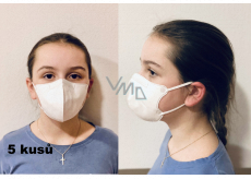 Crdlight Respirator FFP2 Gesichtsmaske für Kinder weiß 5 Stück