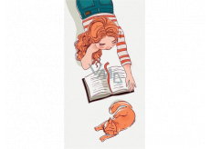 Albi Magnetic Lesezeichen für das Buch The Girl liest 8,7 x 4,4 cm