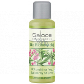 Saloos Bio Kaltgepresstes Rizinusöl für Körper-, Haut-, Wimpern- und Haarwuchs, heilt Warzennarben, 50 ml