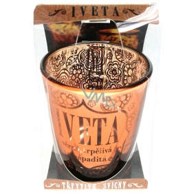 Albi Schimmernder Kerzenhalter aus Glas für Teekerze IVETA, 7 cm