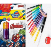 Colorino Marvel Avengers dreieckige Buntstifte doppelseitig 24 Farben