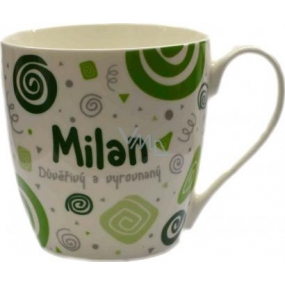 Nekupto Twister Becher namens Milan grün 0,4 Liter