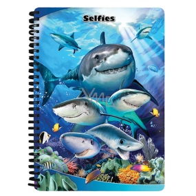 Prime3D Notebook A5 - Sharks Selfie 14,8 x 21 cm
