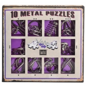 Albi Set mit 10 Metallpuzzles lila, ab 7 Jahren