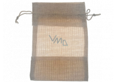 Tasche mit Blick auf Jutebraunimitat 18,5 x 13,5 cm 669