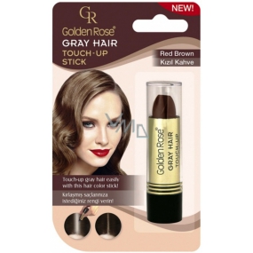 Golden Rose Grauer Haar-Ausbesserungsstift-Farb-Concealer für Haar und graues Haar 04 Rotbraun 5,2 g