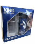 Playboy King of The Game Eau de Toilette 60 ml + Duschgel 250 ml, Geschenkset für Männer