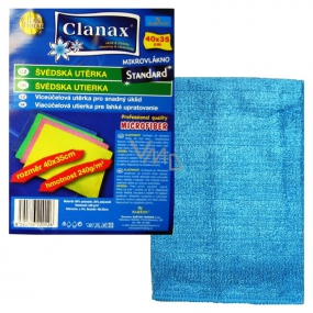 Clanax Standard schwedisches Mikrofasertuch 40 x 35 cm 240 g