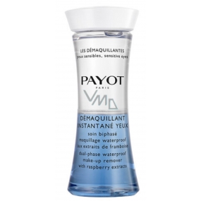 Payot Les Démaquillantes Instantané Yeux Zweiphasenpflege zur Entfernung von wasserfestem Make-up mit Himbeerextrakten 125 ml